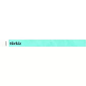 Karszalag, 3/4", tyvek, türkiz