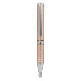   Golyóstoll, 0,24 mm, teleszkópos, rose gold színű tolltest, ZEBRA "SL-F1", kék