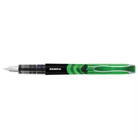Töltőtoll, 0,6 mm, ZEBRA "Fountain pen", zöld