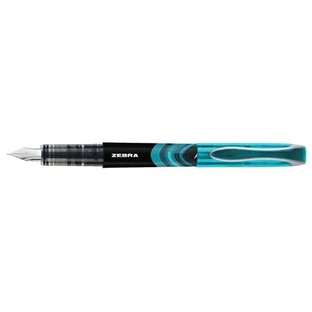 Töltőtoll, 0,6 mm, ZEBRA "Fountain pen", világoskék