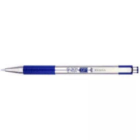   Zseléstoll, 0,38 mm, nyomógombos, ZEBRA "G-301", kék