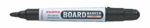 Táblamarker, 2,6 mm, kúpos, ZEBRA "Board Marker", fekete