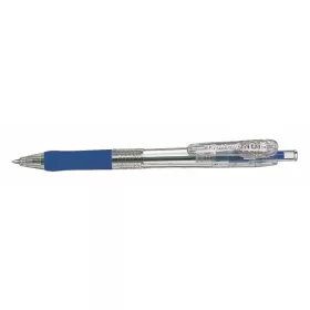   Golyóstoll, 0,21 mm, nyomógombos, ZEBRA "Tapli Clip ECO", kék