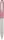 Golyóstoll, 0,24 mm, teleszkópos, rozsdamentes acél, pink tolltest, ZEBRA "Telescopic Metal Stylus", kék
