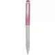 Golyóstoll, 0,24 mm, teleszkópos, rozsdamentes acél, pink tolltest, ZEBRA "Telescopic Metal Stylus", kék