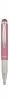 Golyóstoll, 0,24 mm, teleszkópos, rozsdamentes acél, pink tolltest, ZEBRA "Telescopic Metal Stylus", kék