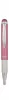 Golyóstoll, 0,24 mm, teleszkópos, rozsdamentes acél, pink tolltest, ZEBRA "Telescopic Metal Stylus", kék
