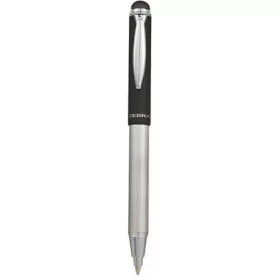   Golyóstoll, 0,24 mm, teleszkópos, rozsdamentes acél, grafitszürke tolltest, ZEBRA "Telescopic Metal Stylus", kék