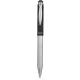 Golyóstoll, 0,24 mm, teleszkópos, rozsdamentes acél, grafitszürke tolltest, ZEBRA "Telescopic Metal Stylus", kék