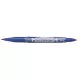 Alkoholos marker, 0,5/1,0 mm, kétvégű, ZEBRA "Mckie Extra Fine", kék