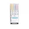 Szövegkiemelő készlet, 1,4/4 mm, kétvégű, ZEBRA "Mildliner Highlighter Gentle", 5 különböző szín
