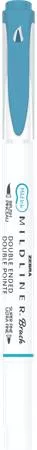 Ecsetirón, kétvégű ZEBRA "Mildliner Warm", füstkék