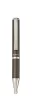 Golyóstoll, 0,24 mm, teleszkópos, metálszürke tolltest, ZEBRA "SL-F1", kék