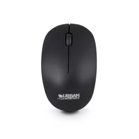   Egér, vezeték nélküli, optikai, kisméret, USB, URBAN FACTORY "Free", fekete