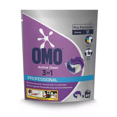 Mosókapszula, 80 db, OMO "Active Clean 3in1"