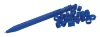 Zseléstoll, nyomógombos, kirakós, 2 db, WEDO "Letter Pen Puzzle", kék