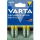 Tölthető elem, AAA mikro, újrahasznosított, 4x800 mAh, VARTA