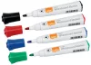 Táblamarker, kúpos hegyű, 2 mm, 10 db, NOBO "Glide", vegyes
