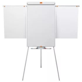 Flipchart tábla, mágneses felület, 2 db segédkarral, NOBO "Essentials", fehér