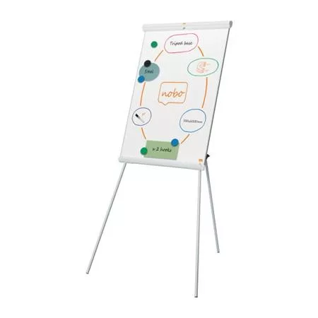 Flipchart tábla, mágneses felület, 70x100 cm, EcoLabel, NOBO "Premium Plus", fehér