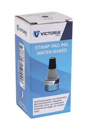Bélyegzőfesték, 30 ml, VICTORIA OFFICE, fekete