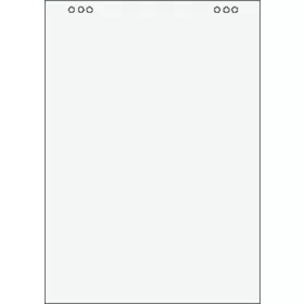 Flipchart papír, sima, 65x95 cm, 5x20 lap, VICTORIA VISUAL