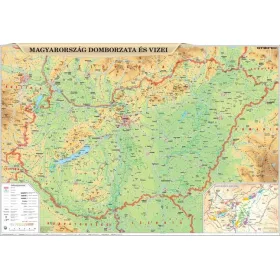   Könyökalátét, kétoldalas, STIEFEL "Magyarország domborzata/ Kárpát medence domborzata "