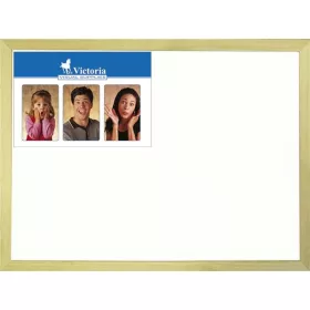 Fehértábla, mágneses, 30x40 cm, fa keret, VICTORIA VISUAL