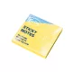 Öntapadós jegyzettömb 76x76mm 80lap, Forofis, neon sárga