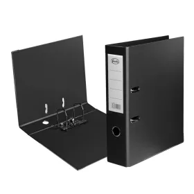 Iratrendező, 8cm, A4, PP/karton, Forofis, fekete