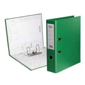 Iratrendező, 8cm, A4, papír/karton, Forofis, zöld