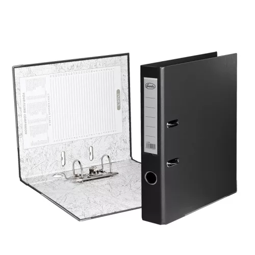 Iratrendező, 5cm, A4, papír/karton, Forofis, fekete