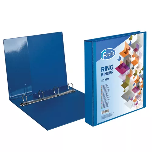 Panorámás gyűrűs dosszié, 4 gyűrűs, 3.8cm, A4, Forofis, kék