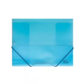 Gumis mappa, A4, PP, 0.45mm gumis, Forofis, átlátszó kék