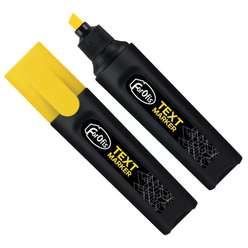 Szövegkiemelő, vágott hegy, 1-5mm, Forofis, sárga