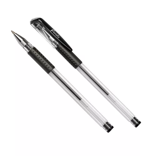 Zselés toll fekete tinta 0.5mm, utántölthető, Forofis