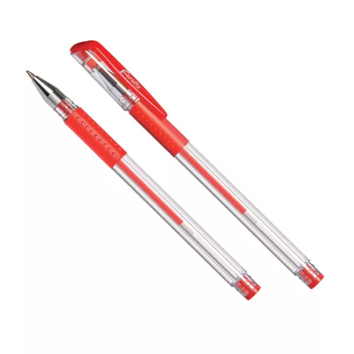 Zselés toll piros tinta 0.5mm, utántölthető, Forofis