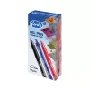 Zselés toll nyomógombos piros tinta 0.7mm, utántölthető, Forofis