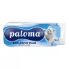 Toalettpapír, WC papír, 10 tekercs, 3 réteg, 150 lap, Paloma Exclusive Plus - RAKLAP