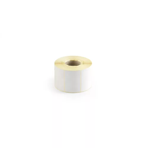 Etikett címke thermo, 40x58mm, tekercses, 1000 címke/tekercs fehér