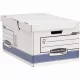 Archiváló konténer csapófedéllel, karton, 310 x 390 x 560 mm., Bankers Box System by Fellowes® 2 db/csomag, kék/fehér