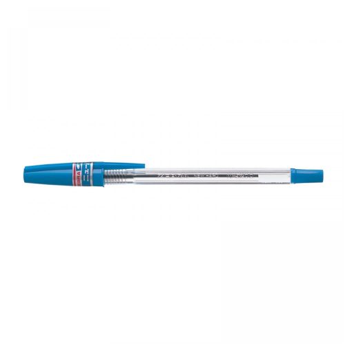 Golyóstoll 0,7mm, kupakos, N5200 Zebra, írásszín kék