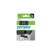 Feliratozógép szalag Dymo D1 S0720610/45021 12mmx7m, ORIGINAL, fehér/fekete