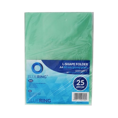 Genotherm 'L' A4, 80 micron zöld 25 db/csomag, Bluering®,