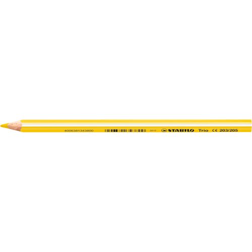 Színes ceruza vastag háromszögletű Stabilo TRIO 203/205 sárga