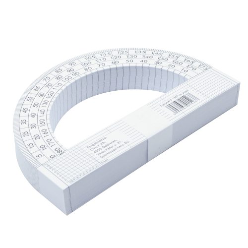 Szögmérő papír 180° 100 db/csomag
