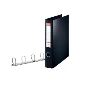   Gyűrűskönyv A4, Maxi 6cm, 4 gyűrű, D alakú, PP Esselte Jumbo Vivida fekete