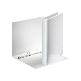   Gyűrűskönyv panorámás A4, 3,5cm, 4 gyűrű, D alakú, PP Esselte fehér