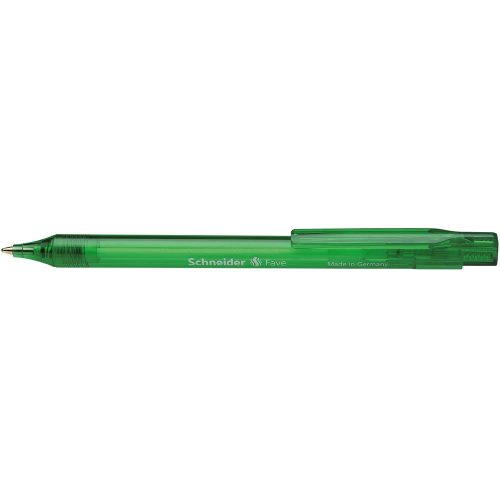 Golyóstoll nyomógombos 0,5mm, Schneider Fave, írásszín zöld 2 db/csomag