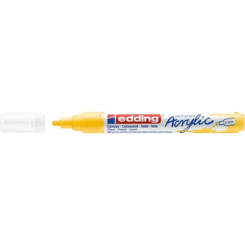 Akril marker 2-3mm, Edding 5100 citromsárga